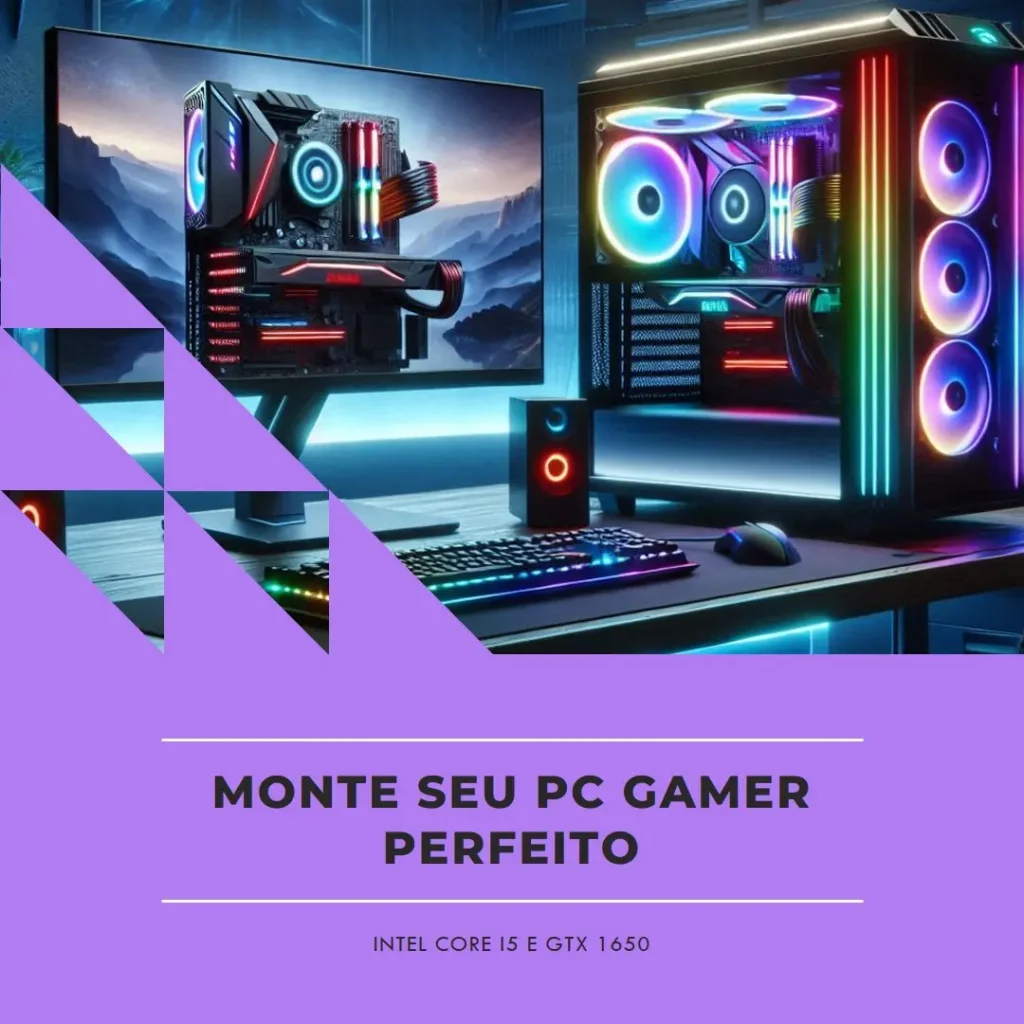 Monte seu PC: Intel Core i5, GTX 1650, 16GB DDR3, 480GB SSD