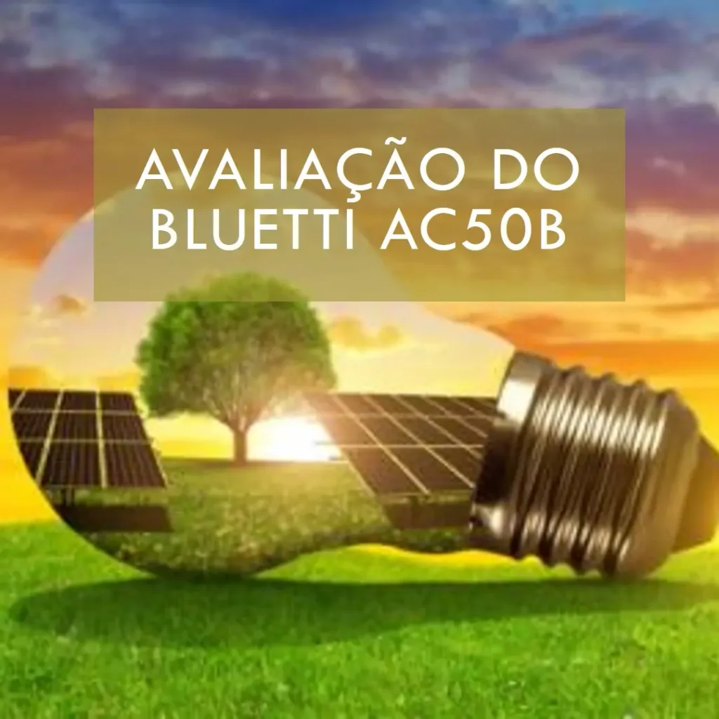 BLUETTI AC50B Gerador Solar Portátil com 448Wh LiFePO4