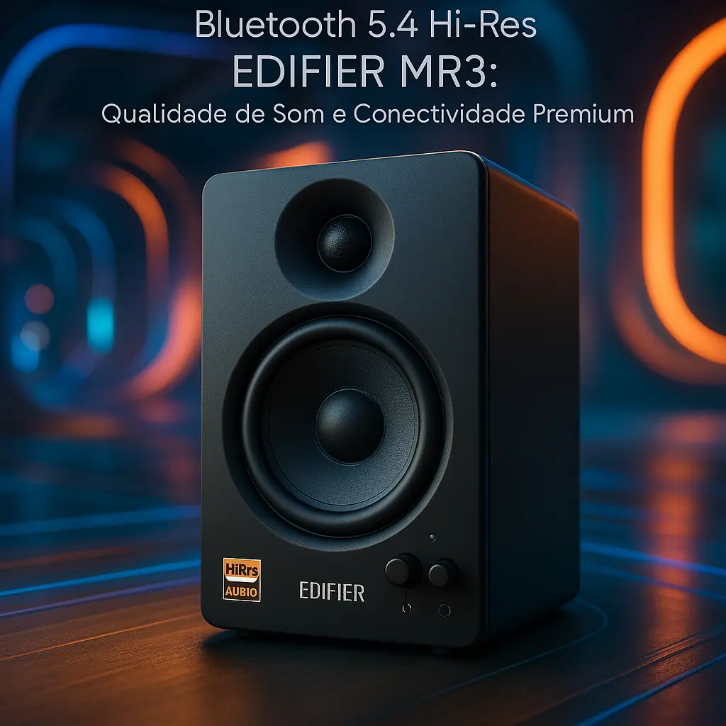 Monitor de Áudio 36W RMS Bluetooth 5.4 Hi-Res EDIFIER MR3: Qualidade de Som e Conectividade Premium