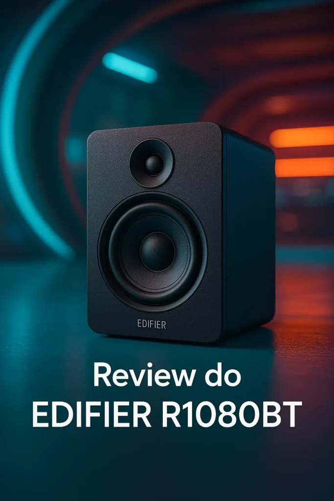 Caixa de Som Bluetooth EDIFIER R1080BT 24W RMS - Preto: Potência e Design Compacto