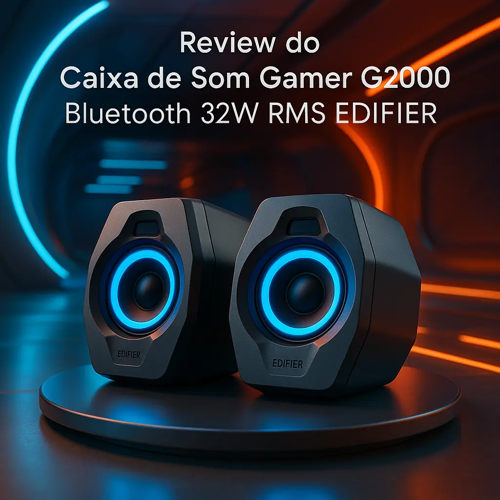 Caixa de Som Gamer G2000 Bluetooth 32W RMS EDIFIER - Preto: Som Potente e Estilo para Gamers