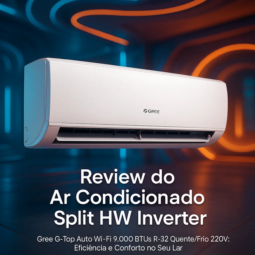 Ar Condicionado Split HW Inverter Gree G-Top Auto Wi-Fi 9.000 BTUs R-32 Quente/Frio 220V: Eficiência e Conforto no Seu Lar