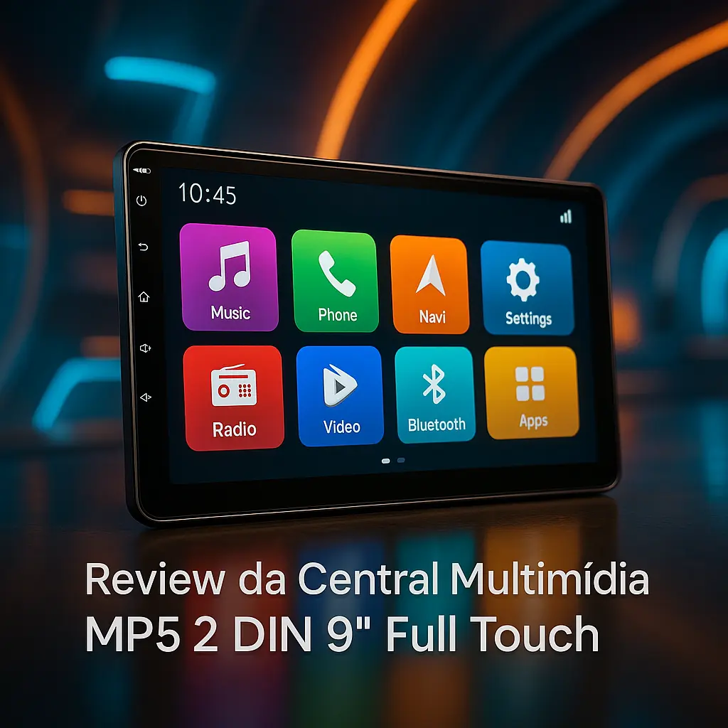 Central Multimídia MP5 2 DIN 9" Full Touch: Conectividade e Funcionalidade para Seu Carro