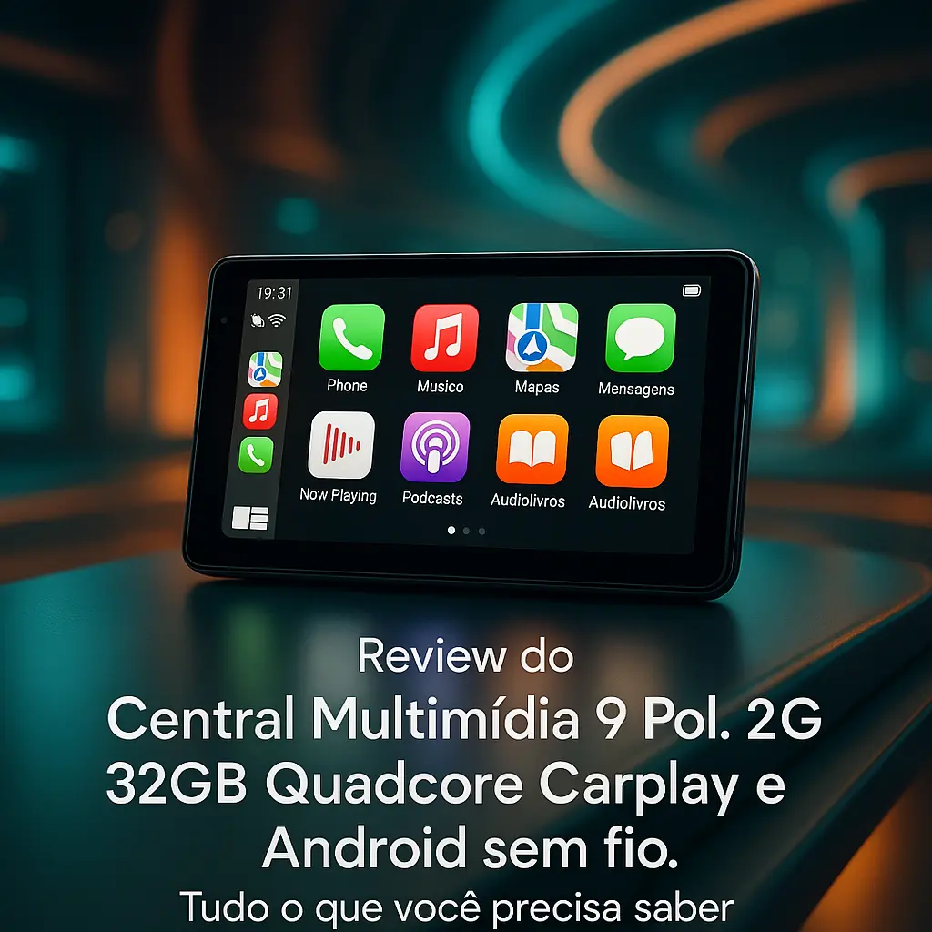 Central Multimídia 9 Pol. 2GB 32GB Quadcore Carplay e Android sem fio: Tudo o que você precisa saber