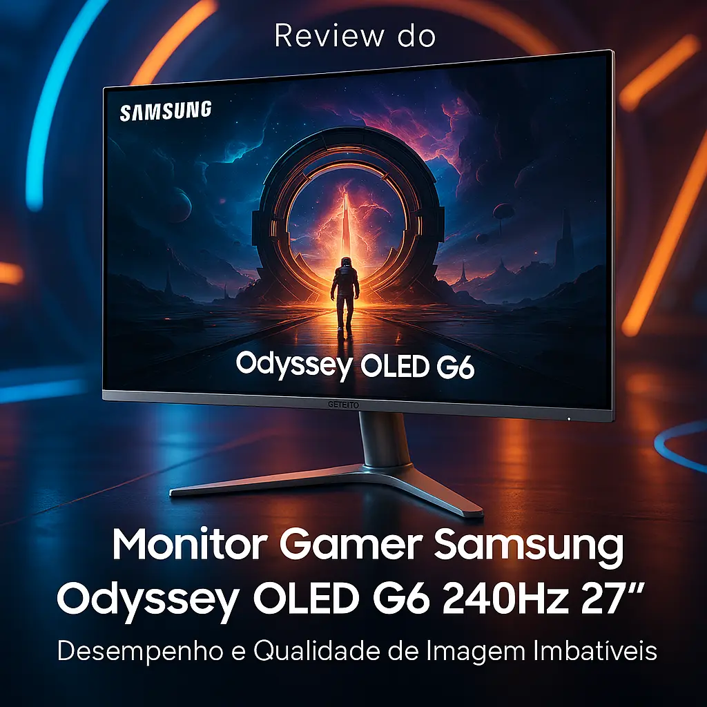 Monitor Gamer Samsung Odyssey OLED G6 240Hz 27" Silver: Desempenho e Qualidade de Imagem Imbatíveis