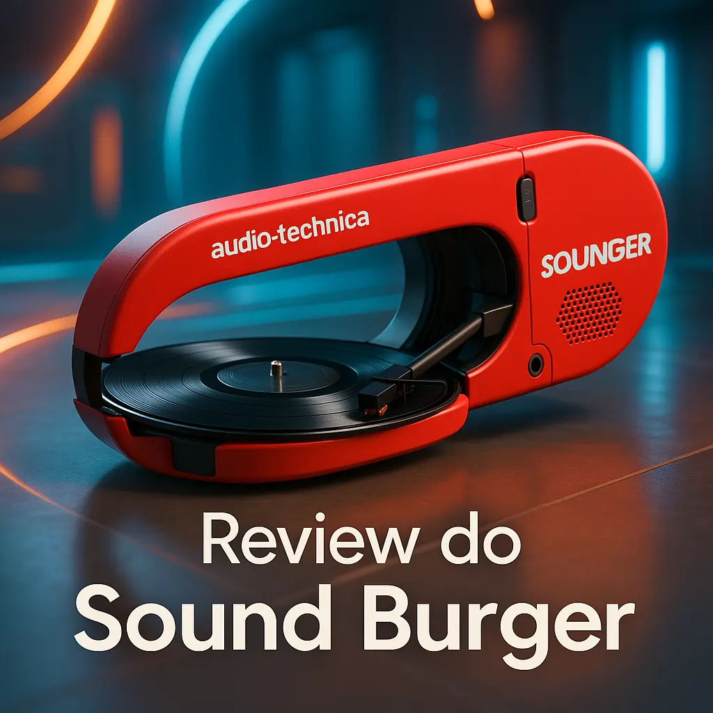 Audio-Technica Toca-Discos Sound Burger: Design Compacto e Conectividade Bluetooth
