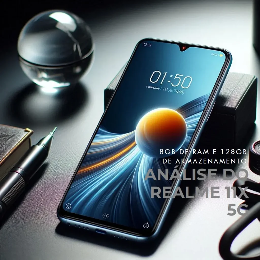 Realme 11x 5G com 8GB de RAM e 128GB de armazenamento
