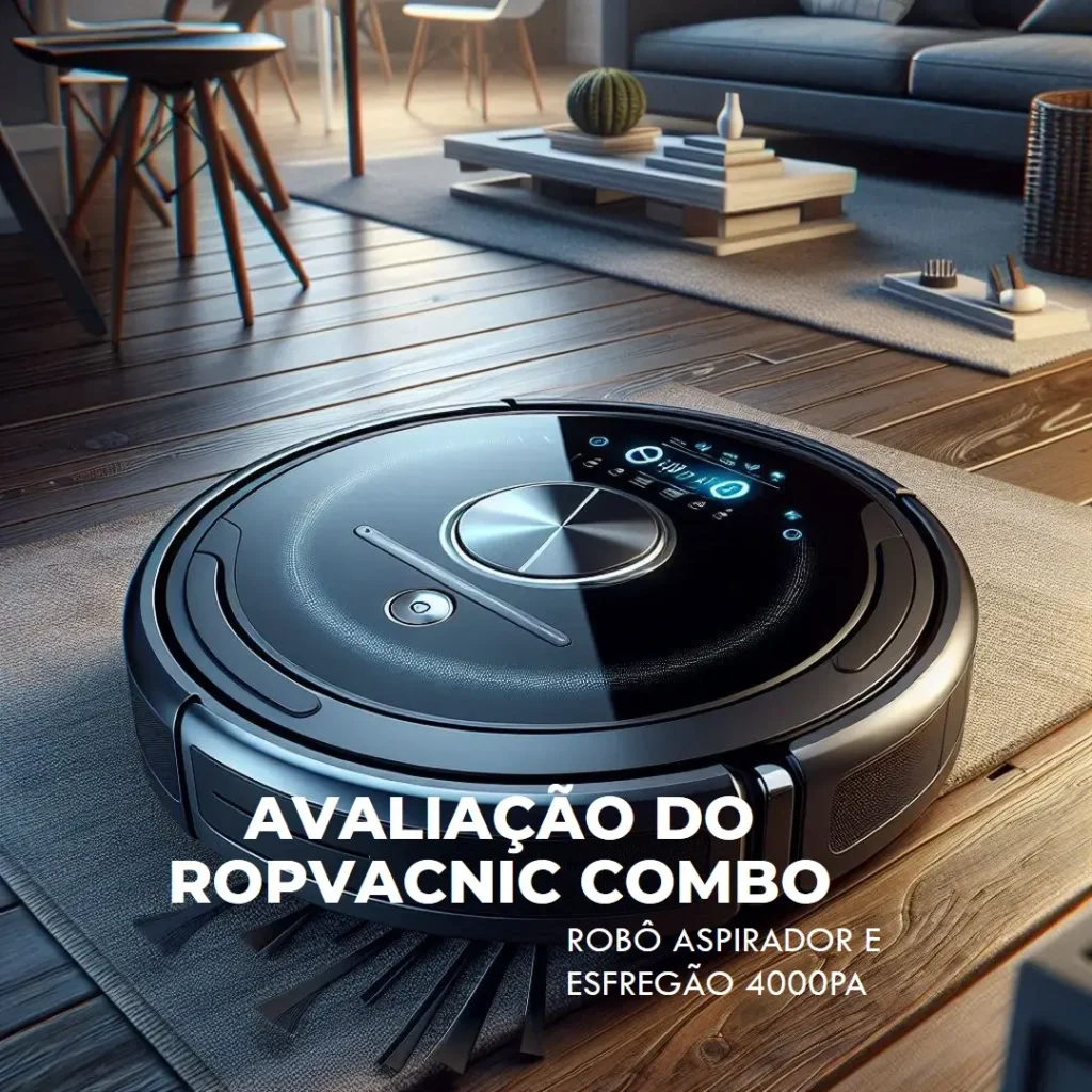 ROPVACNIC Combo Robô Aspirador e Esfregão com 4000Pa
