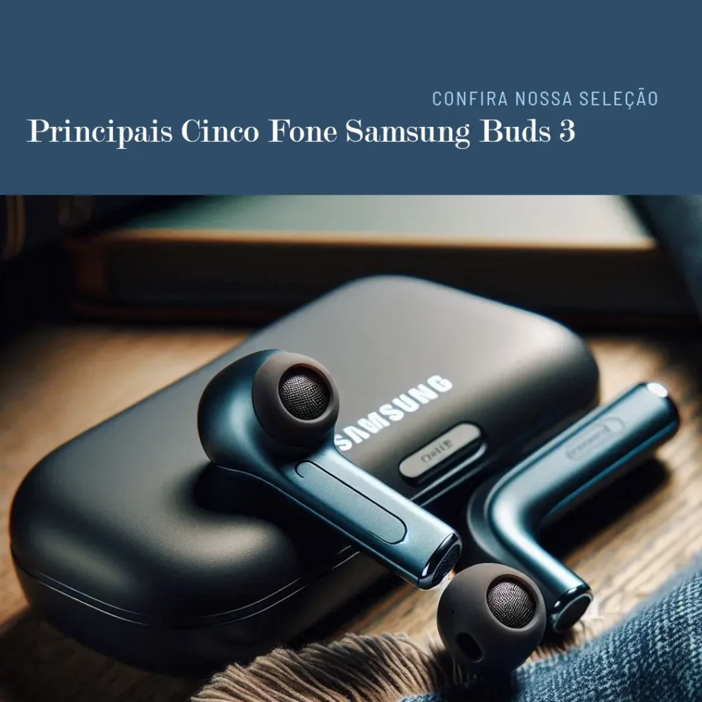 Principais Cinco fone Samsung buds 3