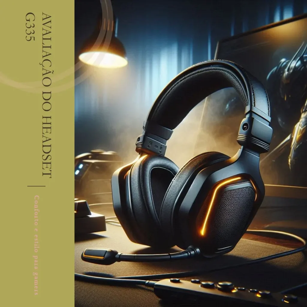 Headset Gamer Logitech G335 com Espuma de Memória e Design Leve