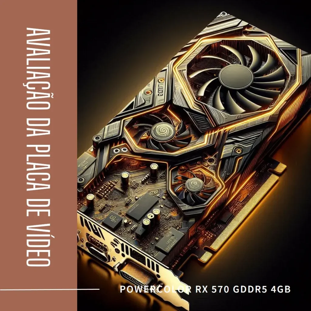 Placa de Vídeo PowerColor RX 570 GDDR5 4GB RADEON RX 570