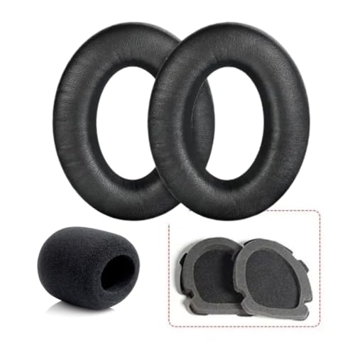 kit Par de almofadas + Espuma do Microfone - Substituição de almofadas compatíveis com Bose Aviation A10 A20 Headset (Espuma de isolamento de ruído de alta densidade)