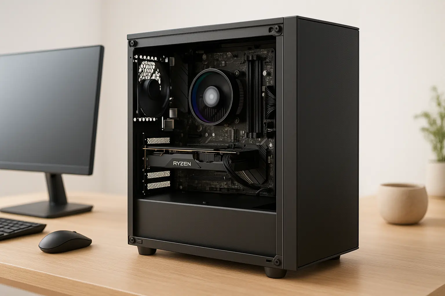 Monte seu PC: Ryzen 5 3400G, Vega 11, 16GB, 256GB SSD