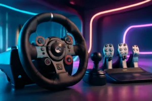 Kit Volante Logitech G29 Driving Force: Imersão e Controle Total para Gamers