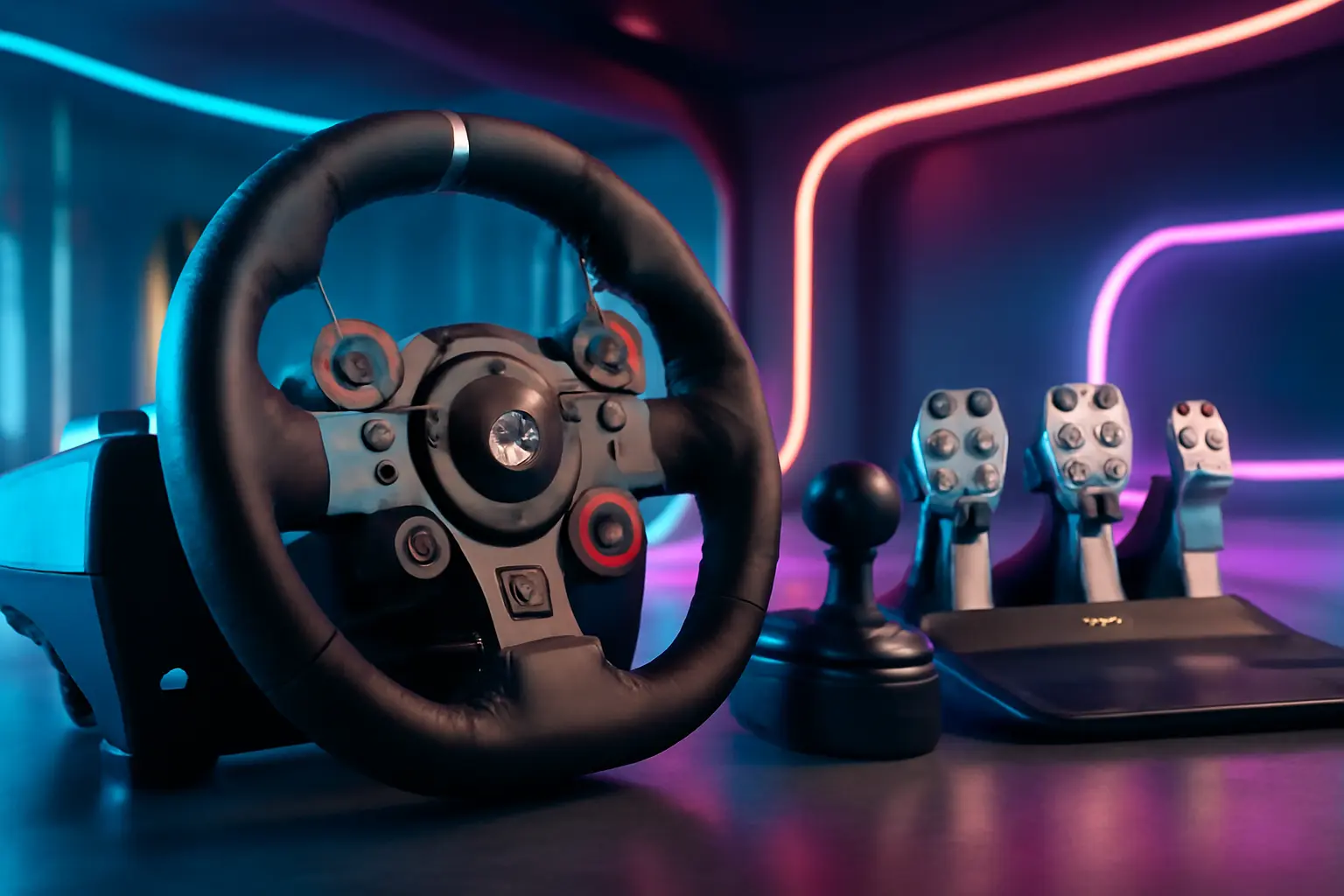 Kit Volante Logitech G29 Driving Force: Imersão e Controle Total para Gamers