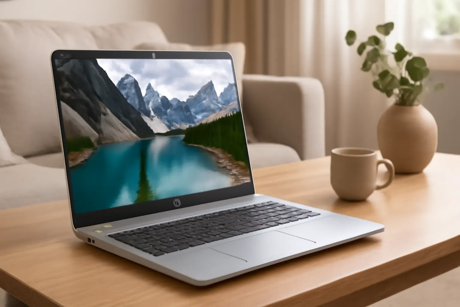 HP Laptops 15.6 Polegadas - Laptop Escolar 2024 com Intel N200, Wi-Fi 6, e Longa Duração de Bateria