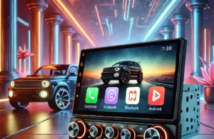 Central Multimídia MP5 1 DIN: Tela de 7" Touch, Bluetooth, CarPlay e Android Auto