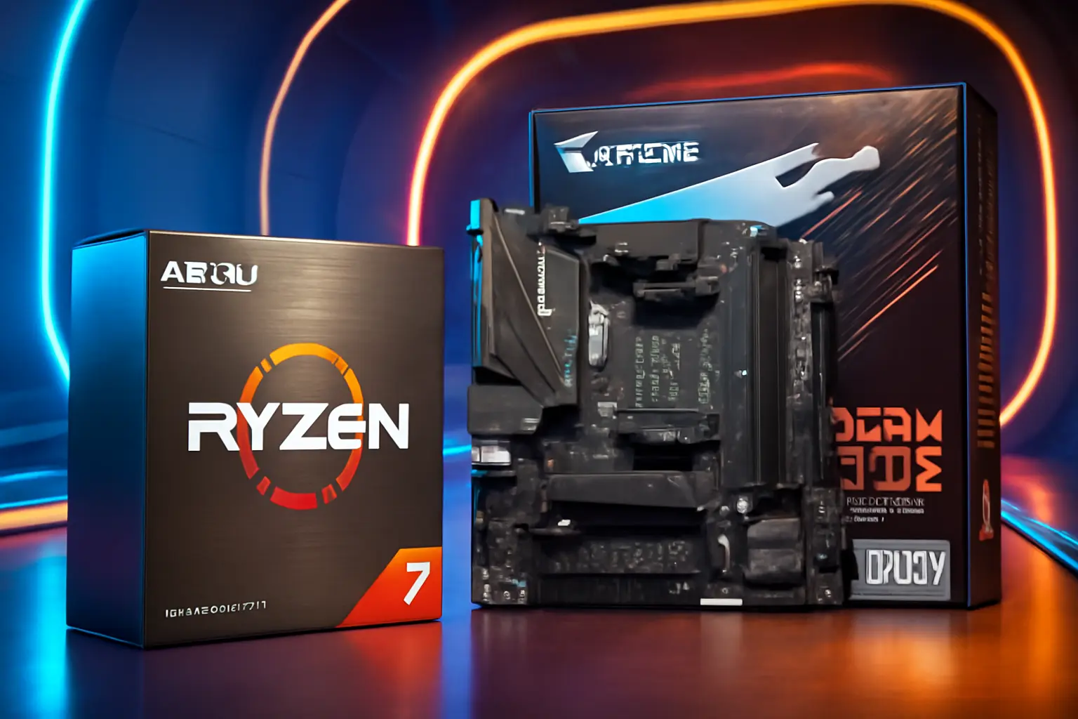 Kit AMD Ryzen 7 5700G + Placa Mãe Gigabyte B550M Aorus Elite: Desempenho e Conectividade Imbatíveis