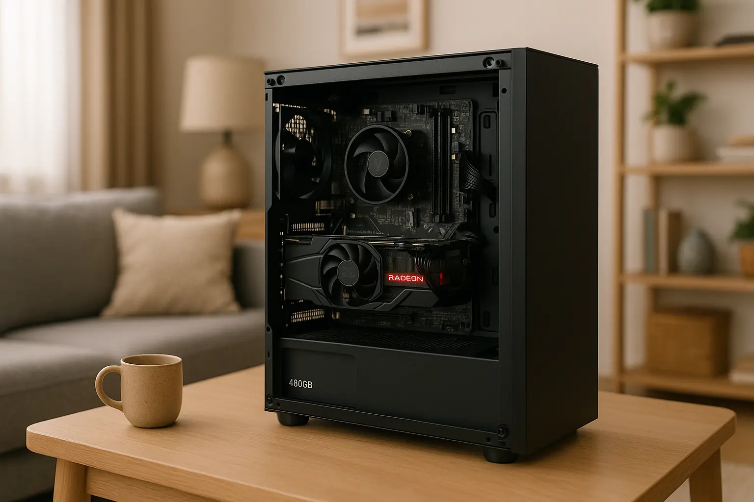 Monte seu PC: Ryzen 5 5500, RX 6600, 16GB, 480GB SSD