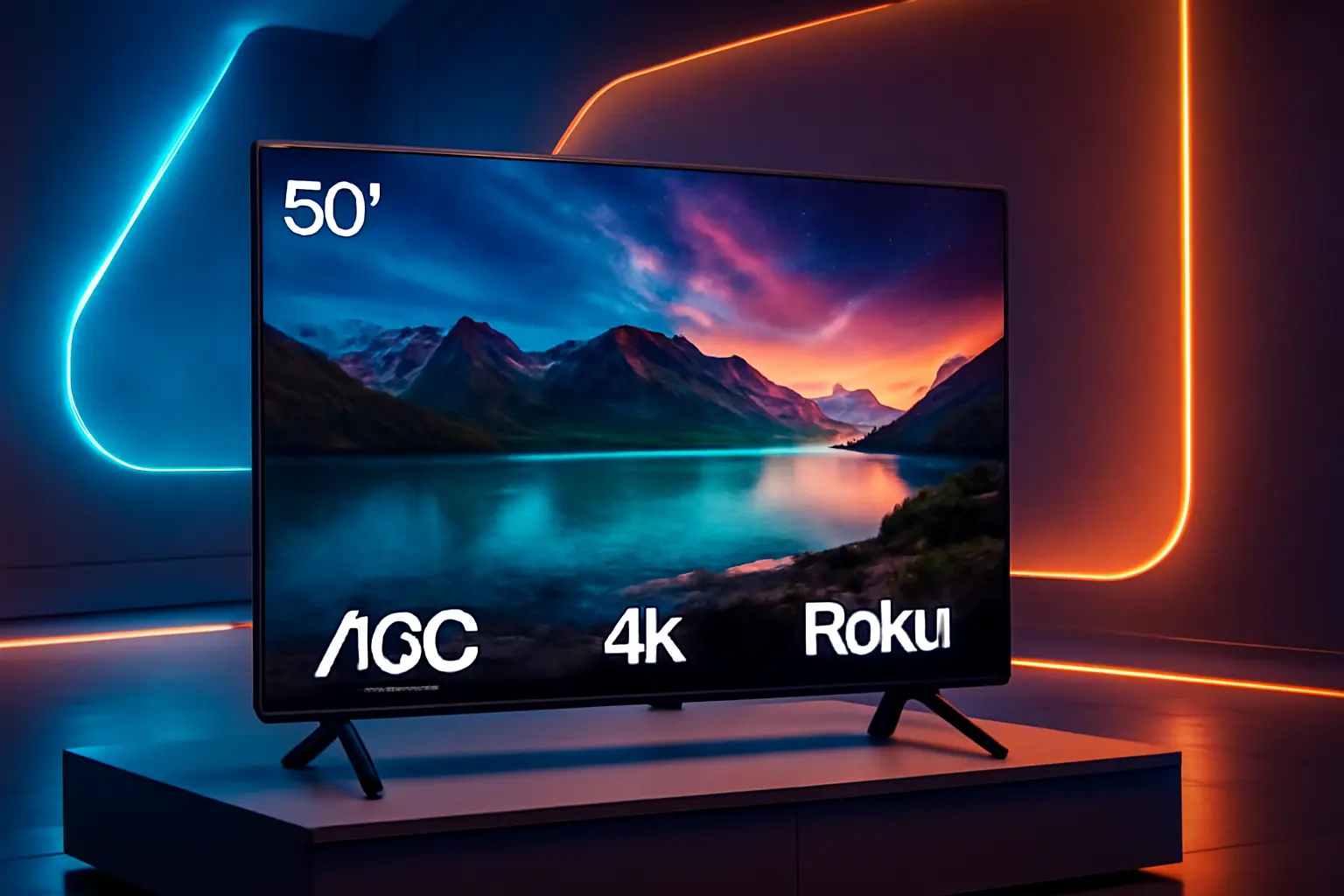 Smart TV AOC 50" 4K Roku: Conectividade e Qualidade de Imagem