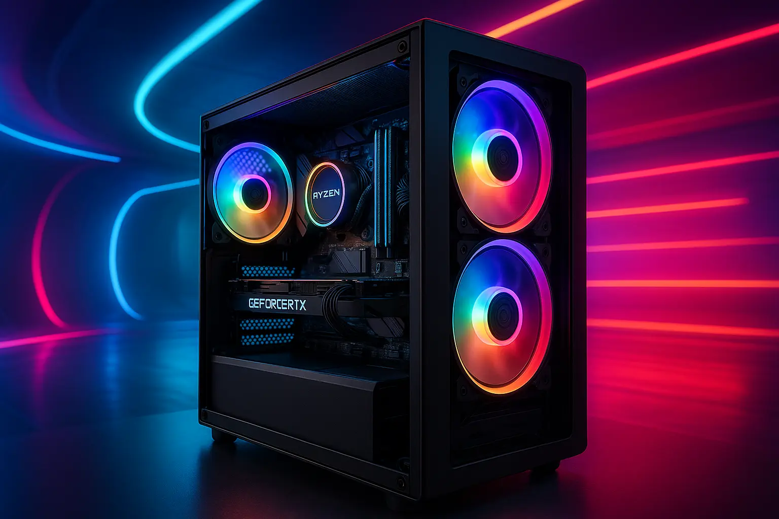 Monte seu PC: Ryzen 5 5600X, RTX 4060, 16GB, 480GB SSD