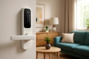 Fechadura Smart de Embutir Com Maçaneta Compatível com Alexa IFR 7000 Branco Intelbras: Segurança e Conectividade
