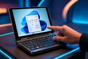Mini Laptop 8 Polegadas com Tela Sensível ao Toque e Windows 11 Pro