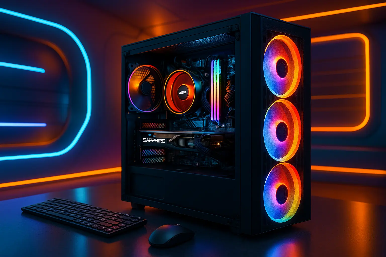 Monte seu PC: Ryzen 5 4500, RX 580, 16GB, 480GB SSD