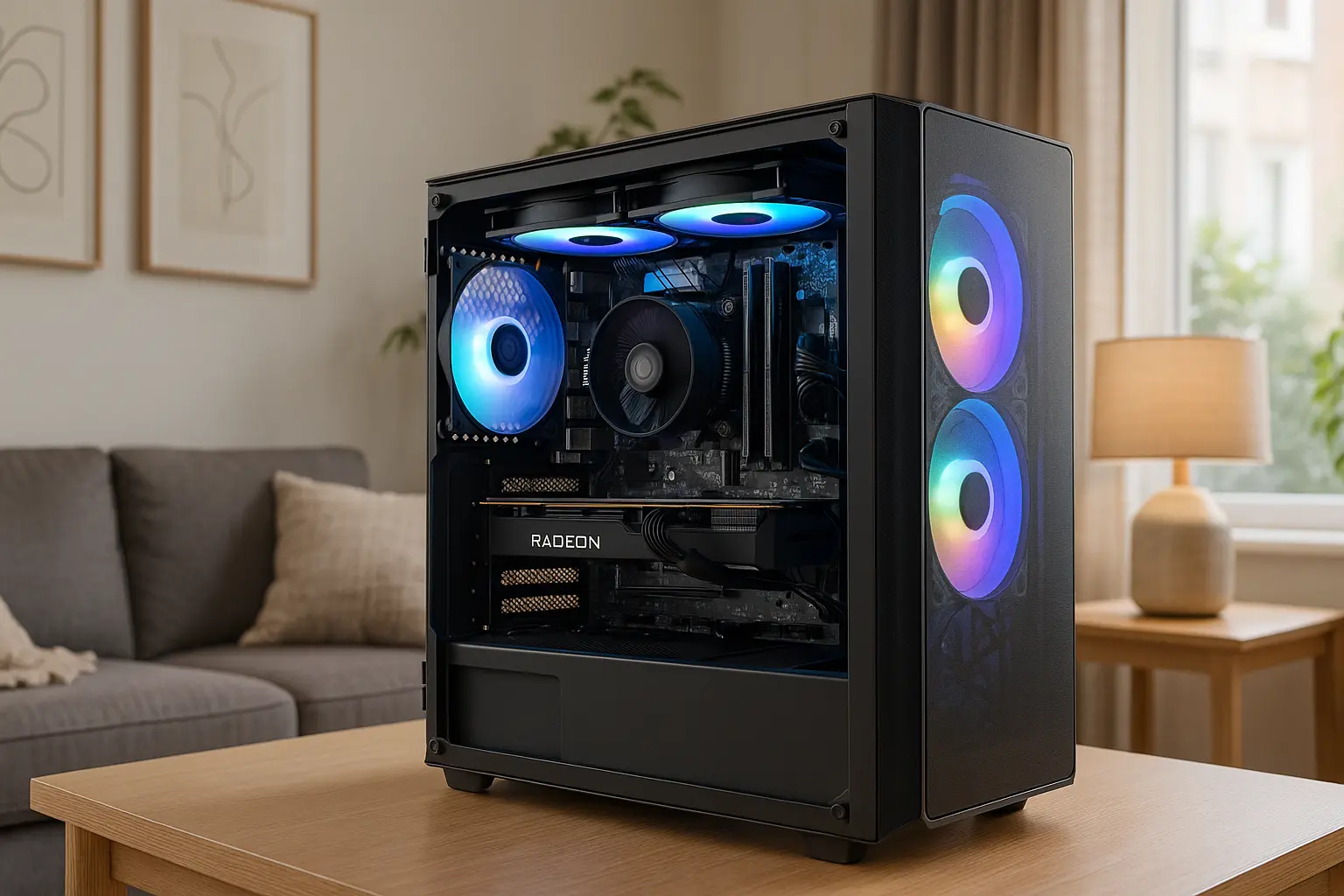 Monte seu PC: Ryzen 5 5600, RX 7600, 16GB, 512GB SSD