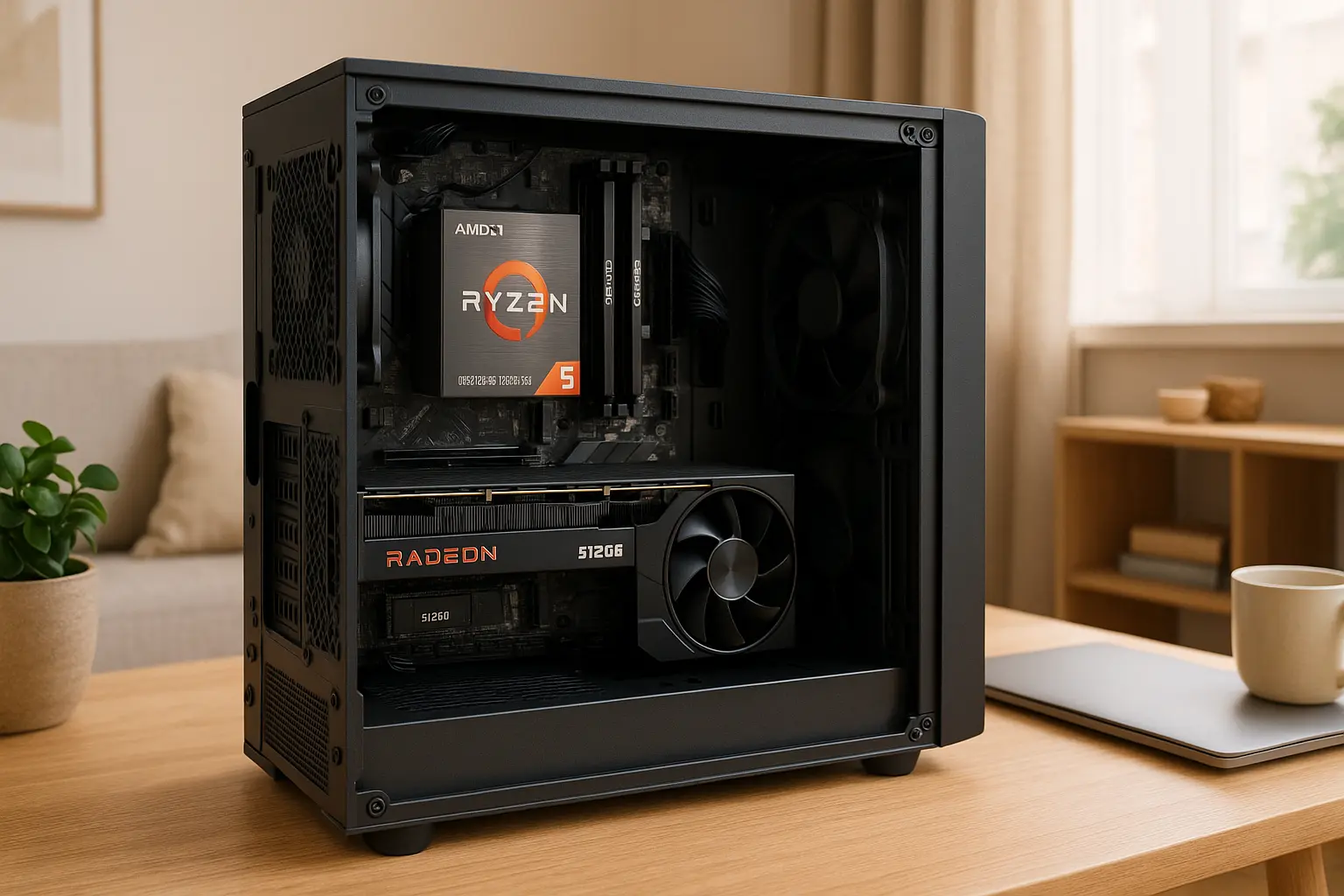 Monte seu PC: Ryzen 5 5600, RX 7600, 16GB, 512GB SSD