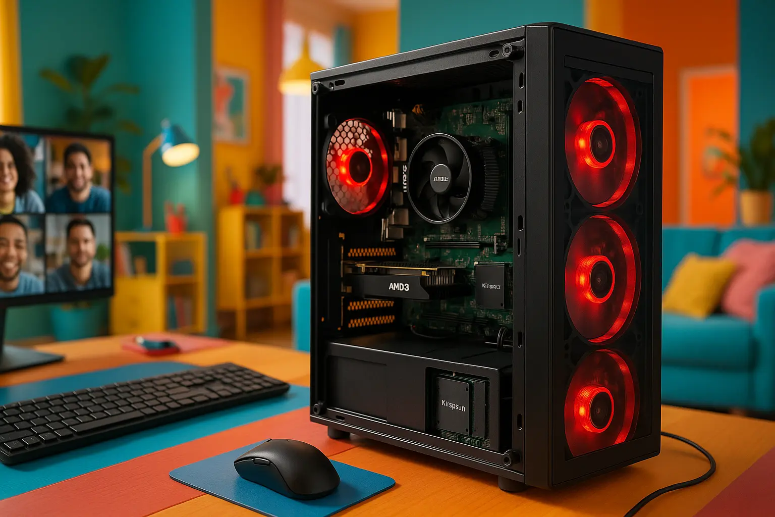 Monte seu PC: Athlon 3000G, Vega 3, 8GB, 256GB SSD