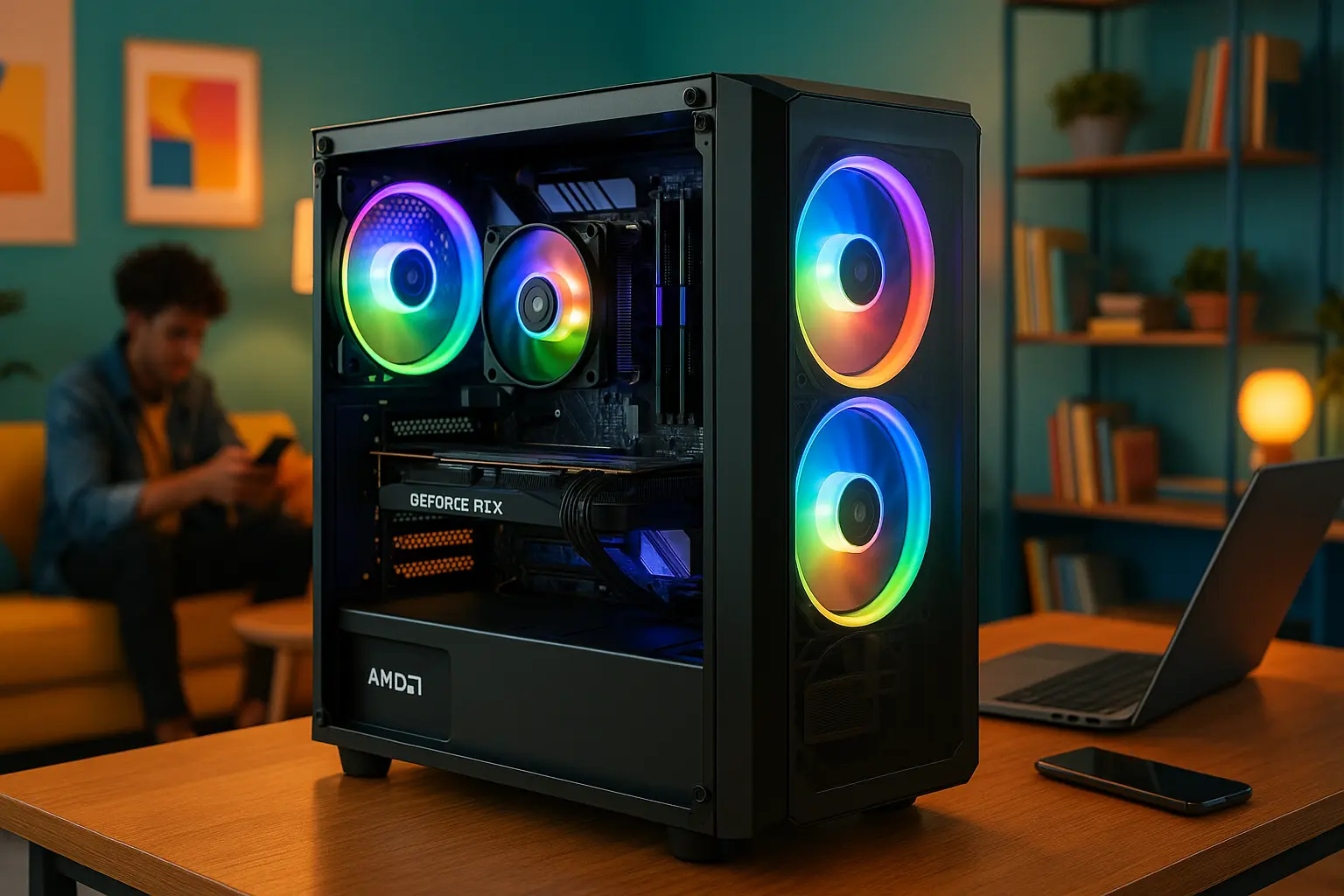 Monte seu PC: Ryzen 5 8400F, RTX 4060, 16GB, 480GB SSD