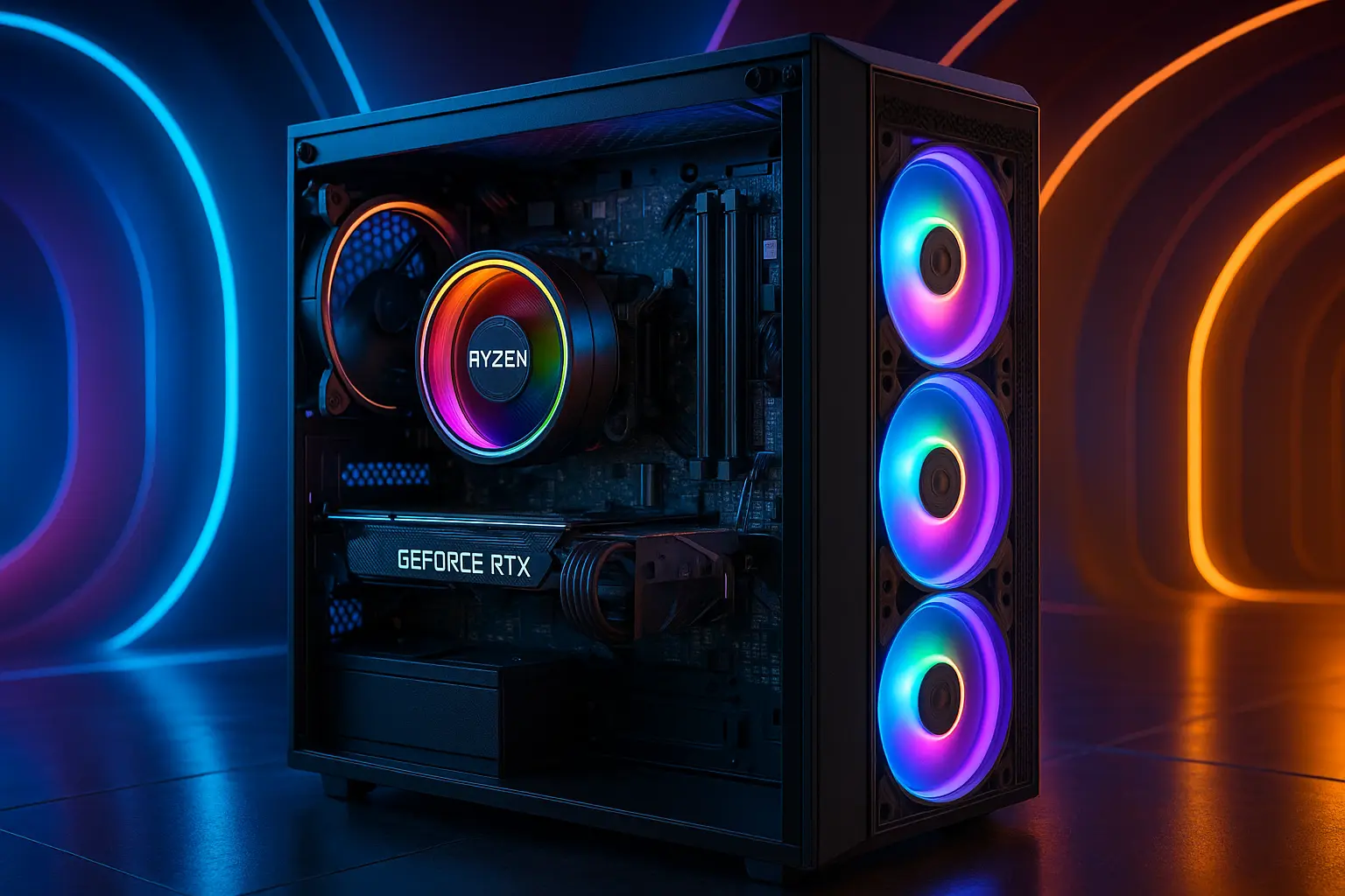 Monte seu PC: Ryzen 5 8400F, RTX 3060, 16GB, 512GB SSD
