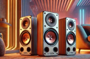 Edifier R1000T4 com som estéreo potente e construção em MDF