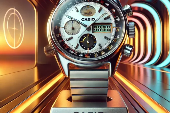 Relógio Casio Vintage LA670WA2DF com cronômetro e estilo retrô