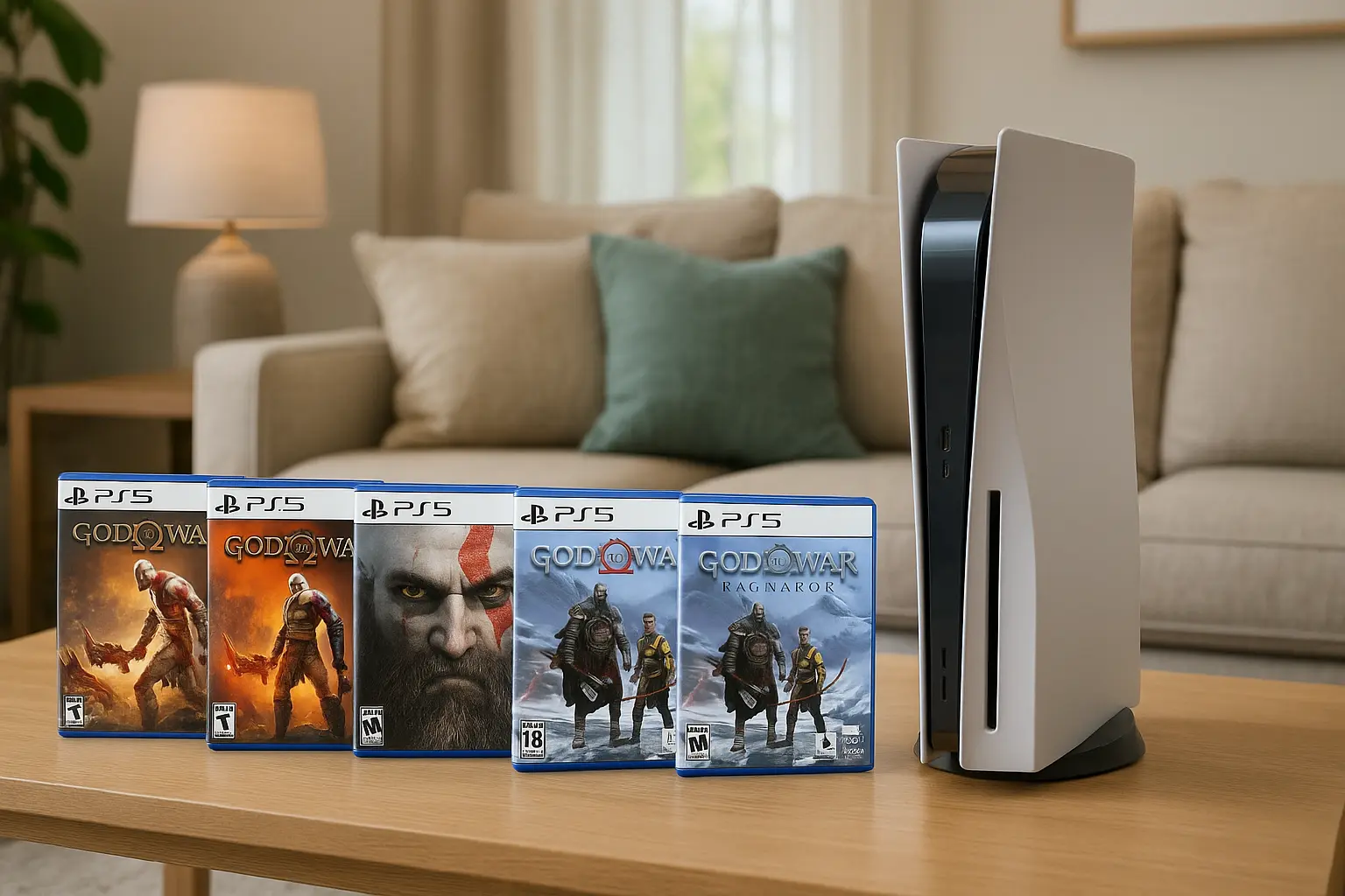 Os 5 Principais Modelos de God of War PS5 digital