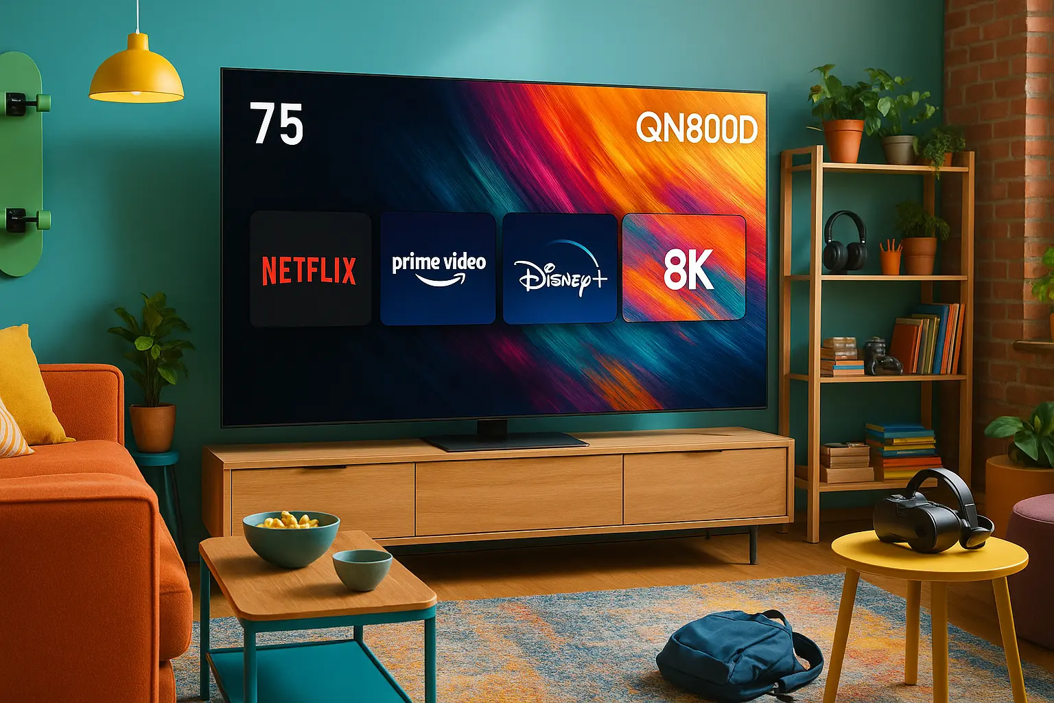 Principais 5 TV 75 polegadas qn800d