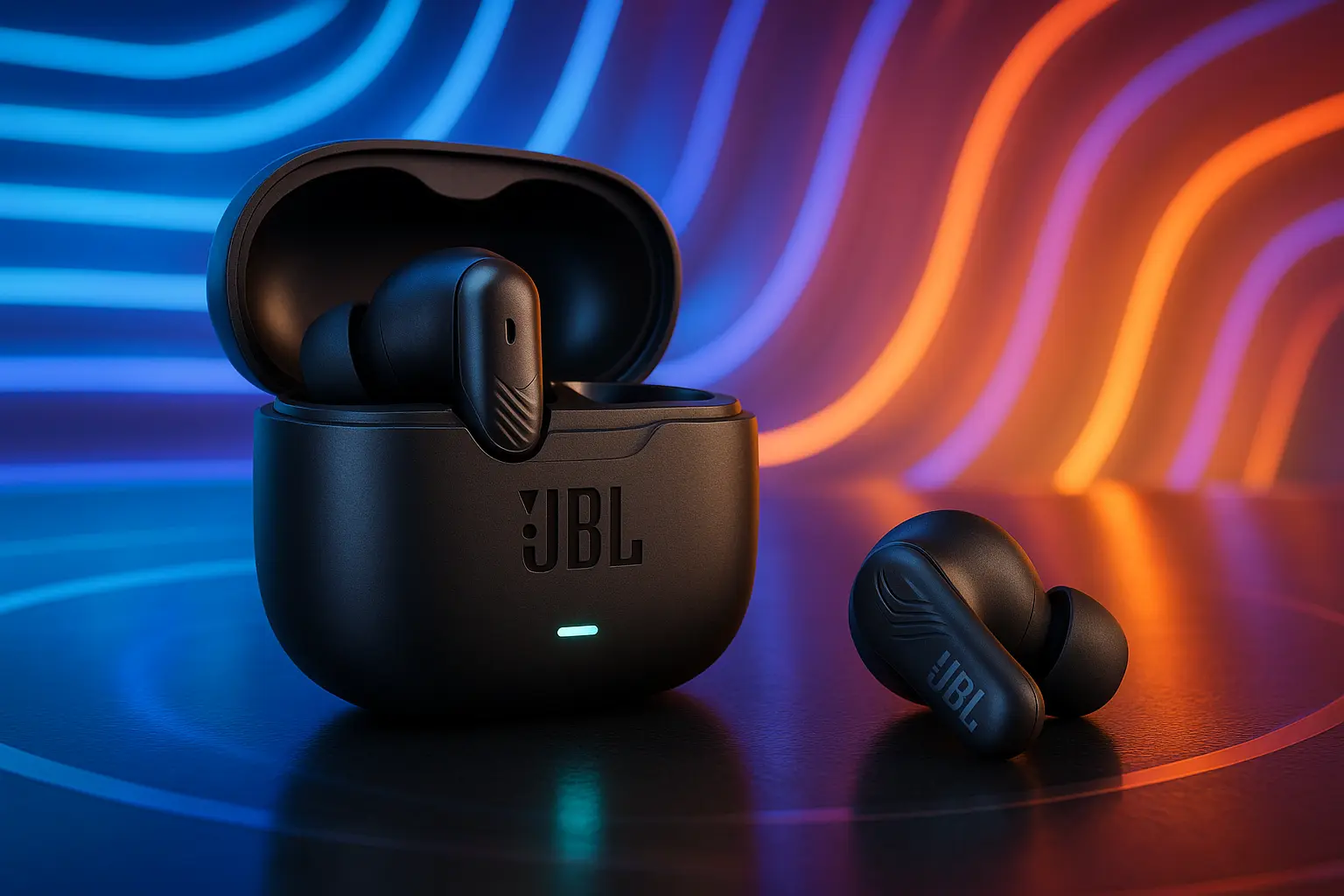 Top Cinco fone de ouvido sem fio wave beam 2 preto JBL