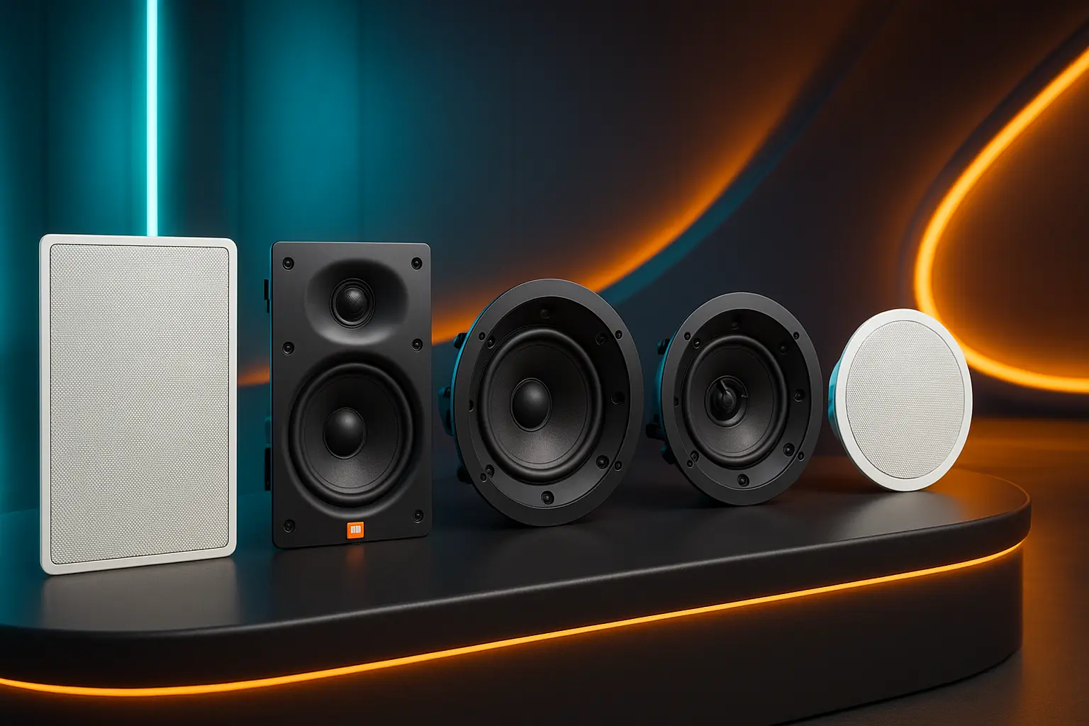 Cinco Principais Modelos de JBL de embutir