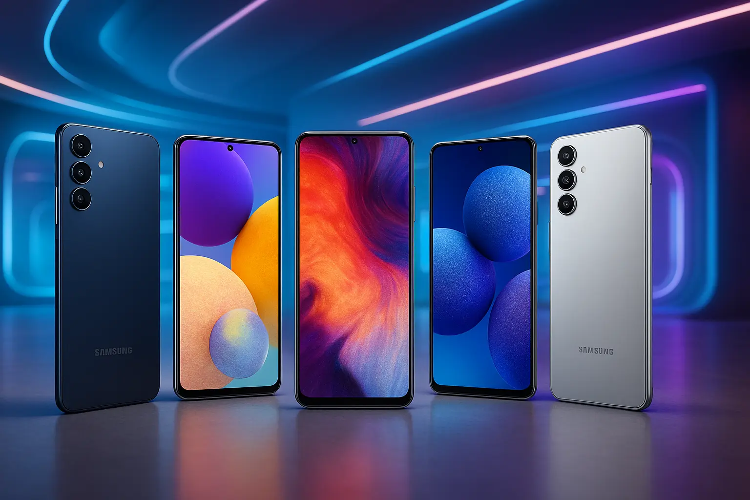 Cinco Principais Modelos de smartphone Samsung A56
