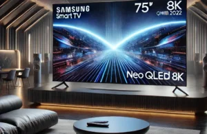 Samsung Smart TV 75" Neo QLED 8K QN800B 2022: Mini Led, Processador com IA e Som em Movimento