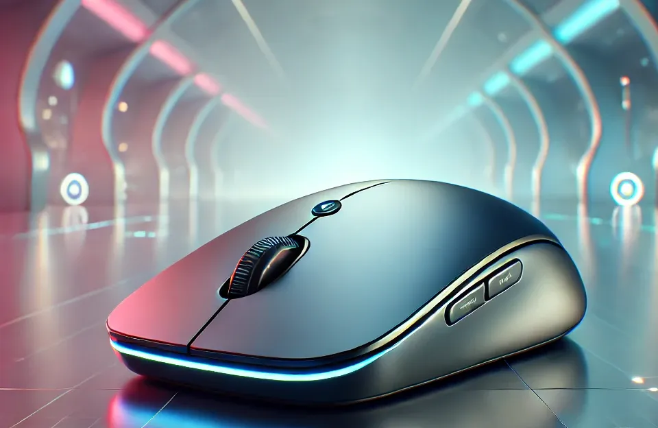 Mouse Bluetooth Recarregável Touch com Conexão Óptica