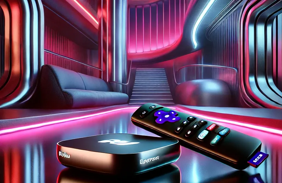 Roku Express com comandos por voz e streaming rápido