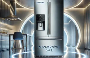 Geladeira Samsung French Door RF27 com All Around Cooling™ 576L Inox: Design Sofisticado e Alta Performance