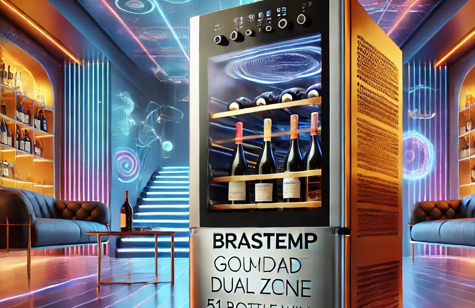 Adega Brastemp Gourmand Dual Zone 51 Garrafas Inox Bzb51 220v: Ideal para Apreciadores de Vinho