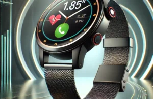 Smartwatch Bluetooth 1.85” com Monitor de Frequência Cardíaca e Função de Chamadas