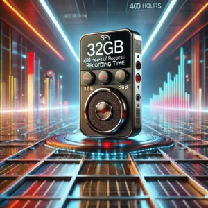 Mini Escuta Profissional Espiã Magnética Gravador: 32GB; 400 horas de gravação; 30 dias de bateria