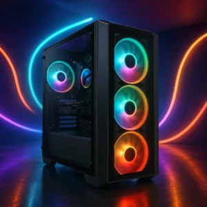 Gabinete Gamer Pichau Pouter 3 com Vidro e 3 Fans