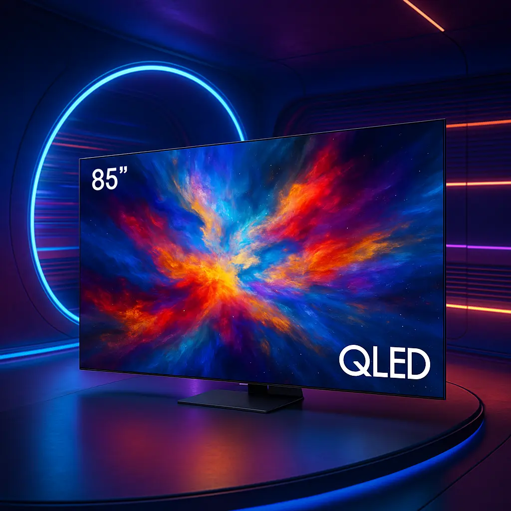 Samsung Smart TV 85" QLED com som imersivo e design slim