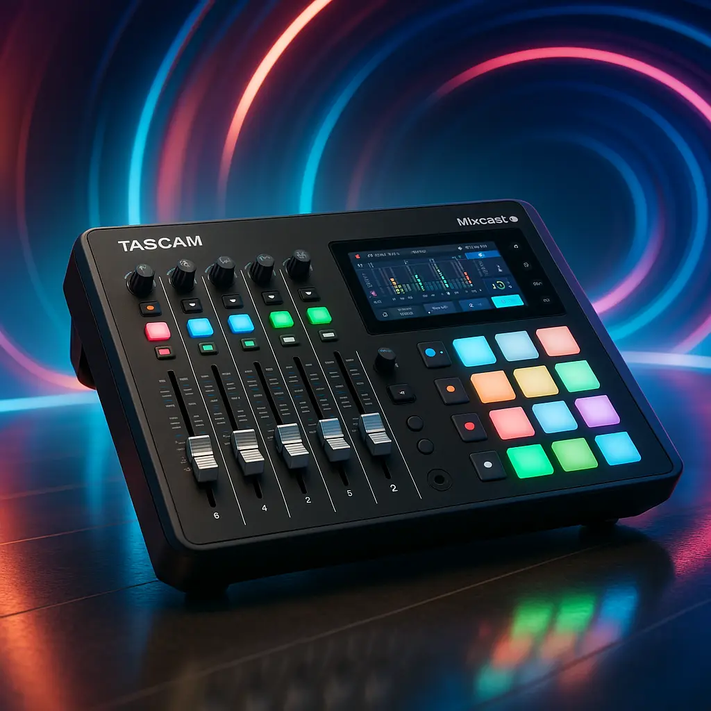 Tascam Mixcast 4: Interface com 8 canais e USB